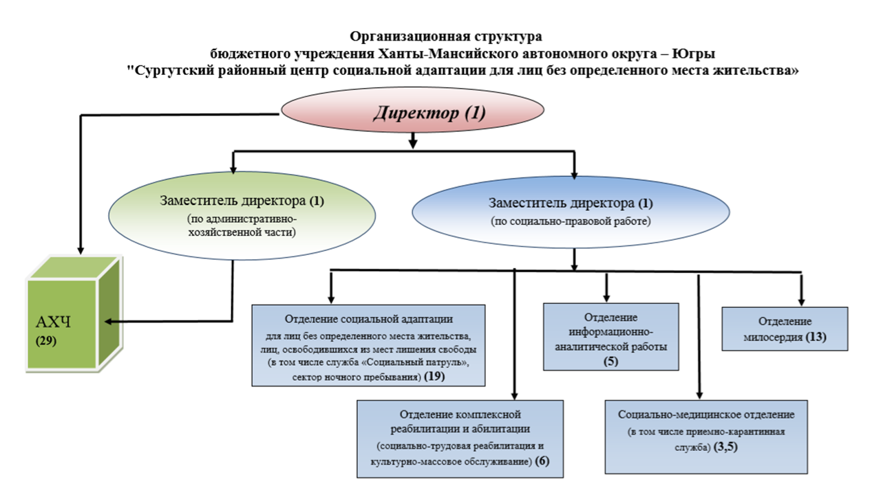 Организационная структура центра занятости населения схема